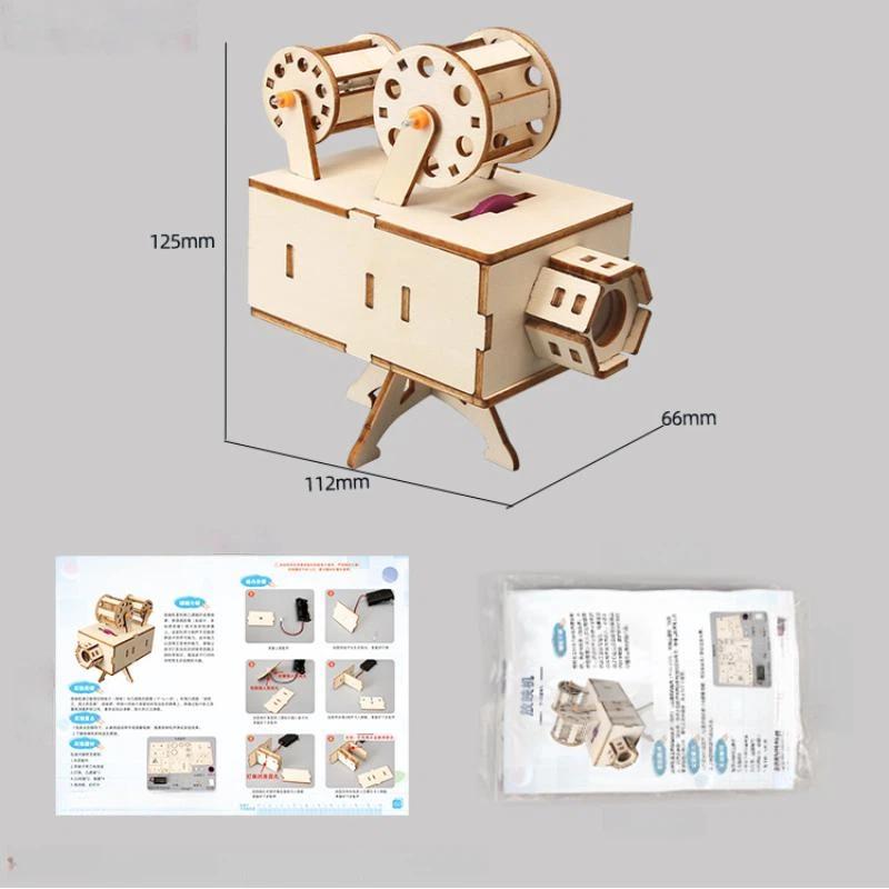 1 Set Ahşap DIY Film Projektör - Science Hobby Kit incelemesi ve fiyatı