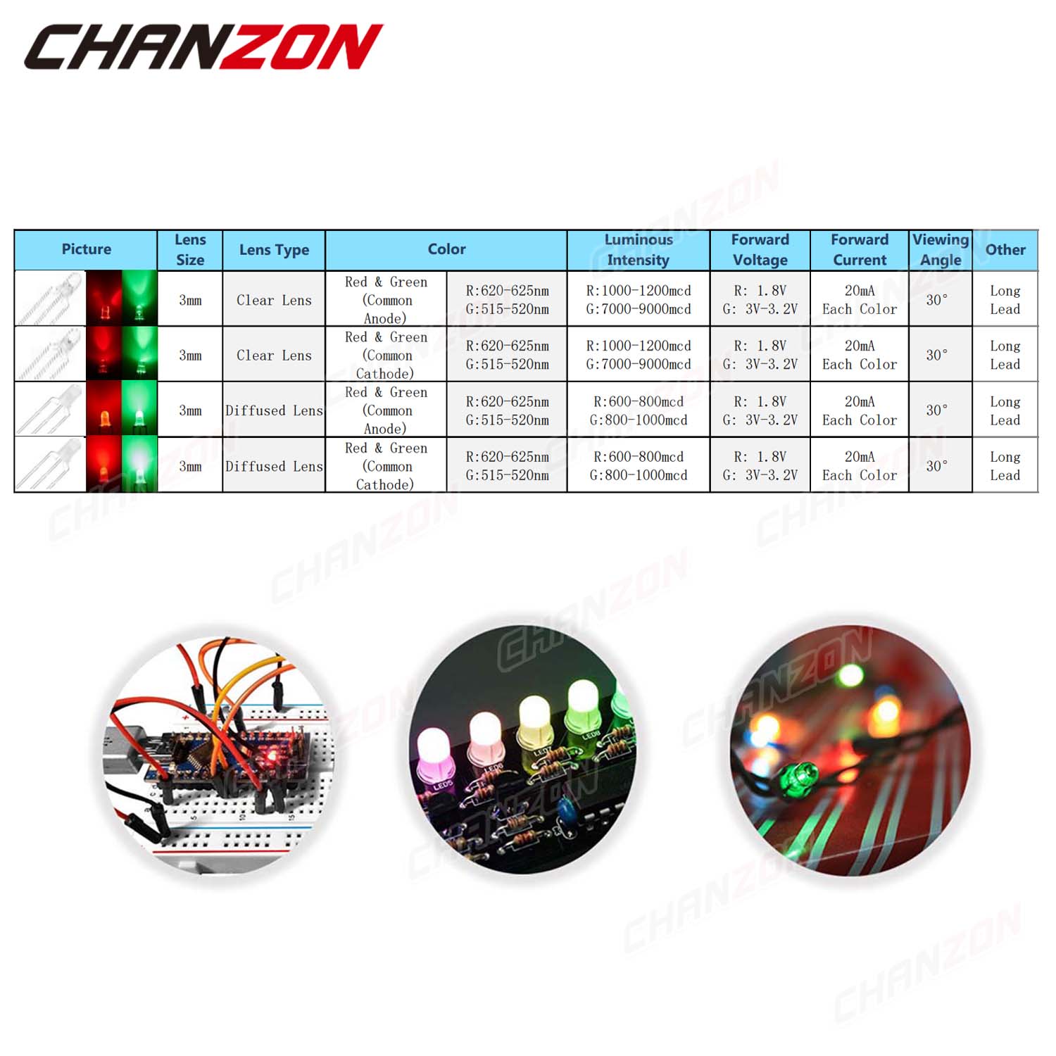 Bicolor 3 mm LED Işık Yayan Di - Science And Hobby incelemesi ve fiyatı