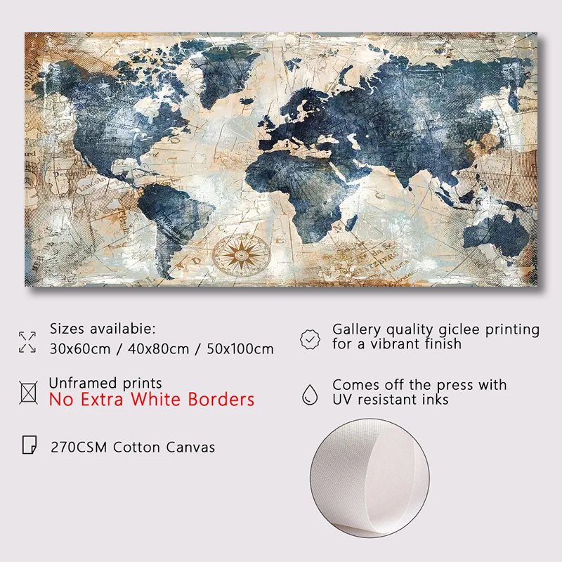 1 adet tuval posteri Vintage s - Star Map Poster incelemesi ve fiyatı